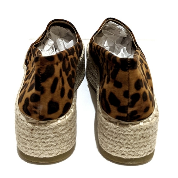 Platform Leopard Slip-On Espadrilles - Picture 7 of 9